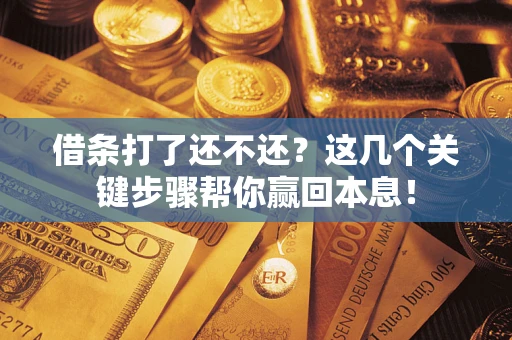 武汉借条打了还不还？这几个关键步骤帮你赢回本息！