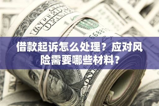 武汉借款起诉怎么处理？应对风险需要哪些材料？