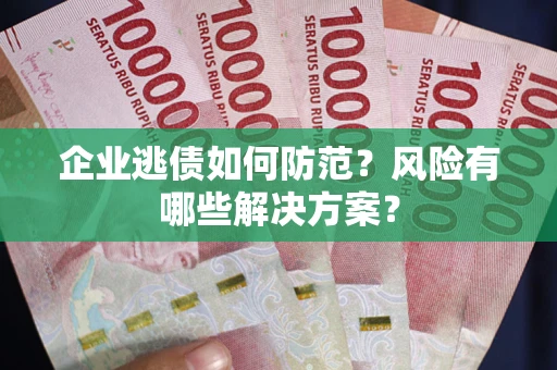 武汉企业逃债如何防范？风险有哪些解决方案？
