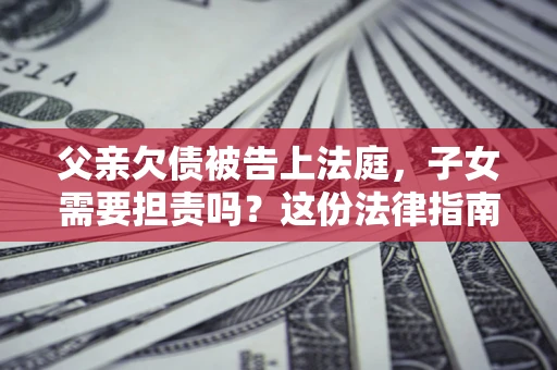 武汉父亲欠债被告上法庭，子女需要担责吗？这份法律指南必须看完