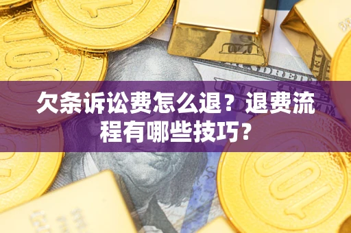 武汉欠条诉讼费怎么退？退费流程有哪些技巧？