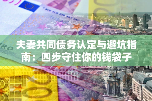 武汉夫妻共同债务认定与避坑指南：四步守住你的钱袋子