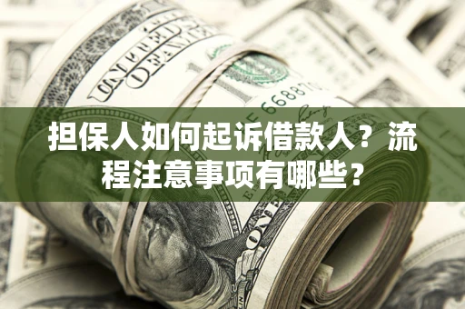 武汉担保人如何起诉借款人？流程注意事项有哪些？