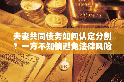 武汉夫妻共同债务如何认定分割？一方不知情避免法律风险必看！